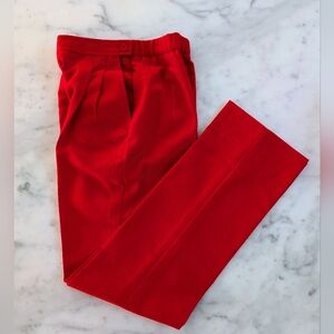NWOT. Vintage High-Waist Red Pants.
